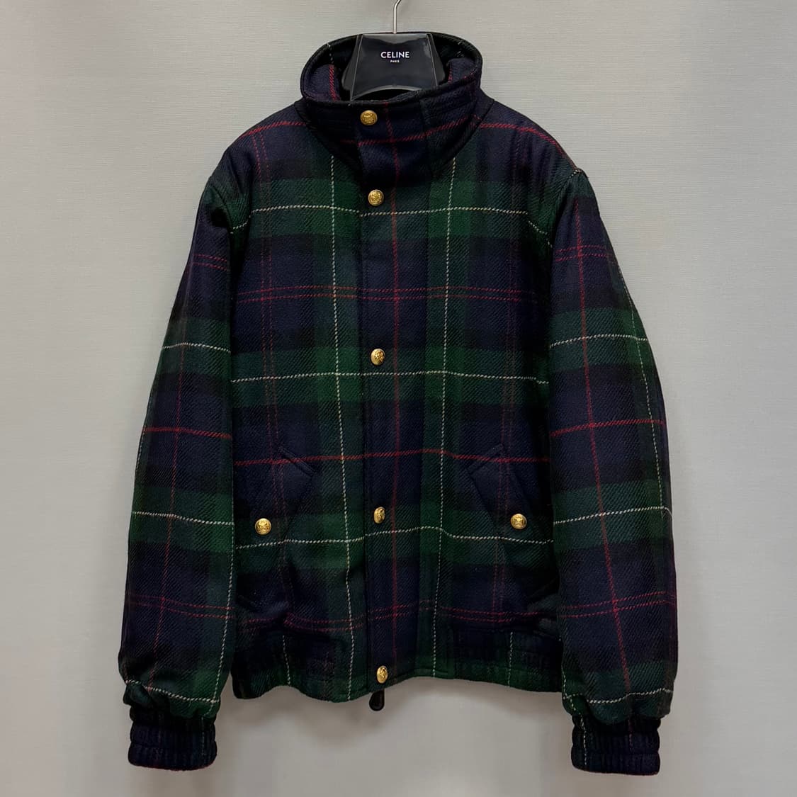 셀린느 타탄 울 오버사이즈 퀼티드 자켓 ( 44~55 ) 상품이미지1