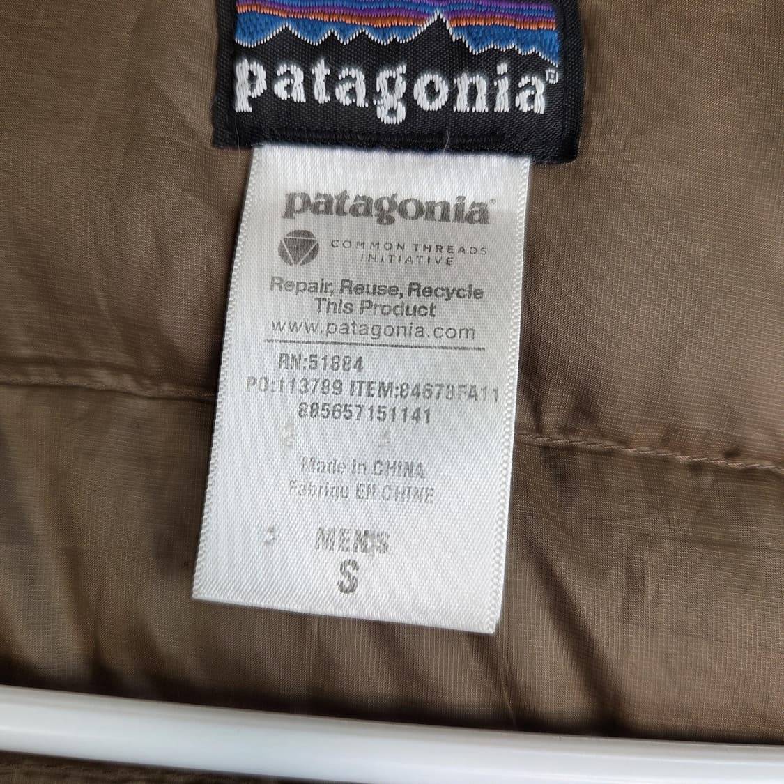 11FW 파타고니아 경량패딩 브라운 상품이미지3