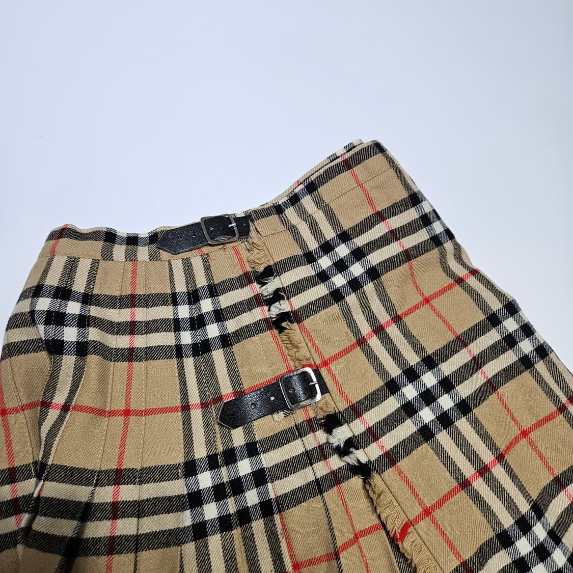 버버리 체크 울 스커트[XS] 상품이미지4