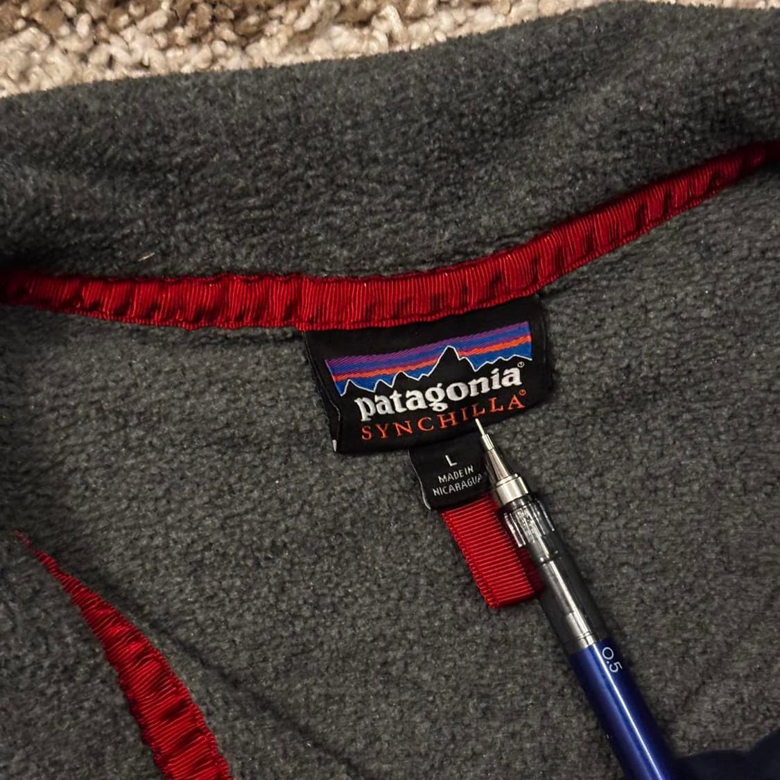 10s 파타고니아 커스텀 신칠라 스냅-T 그레이/네이비 상품이미지4