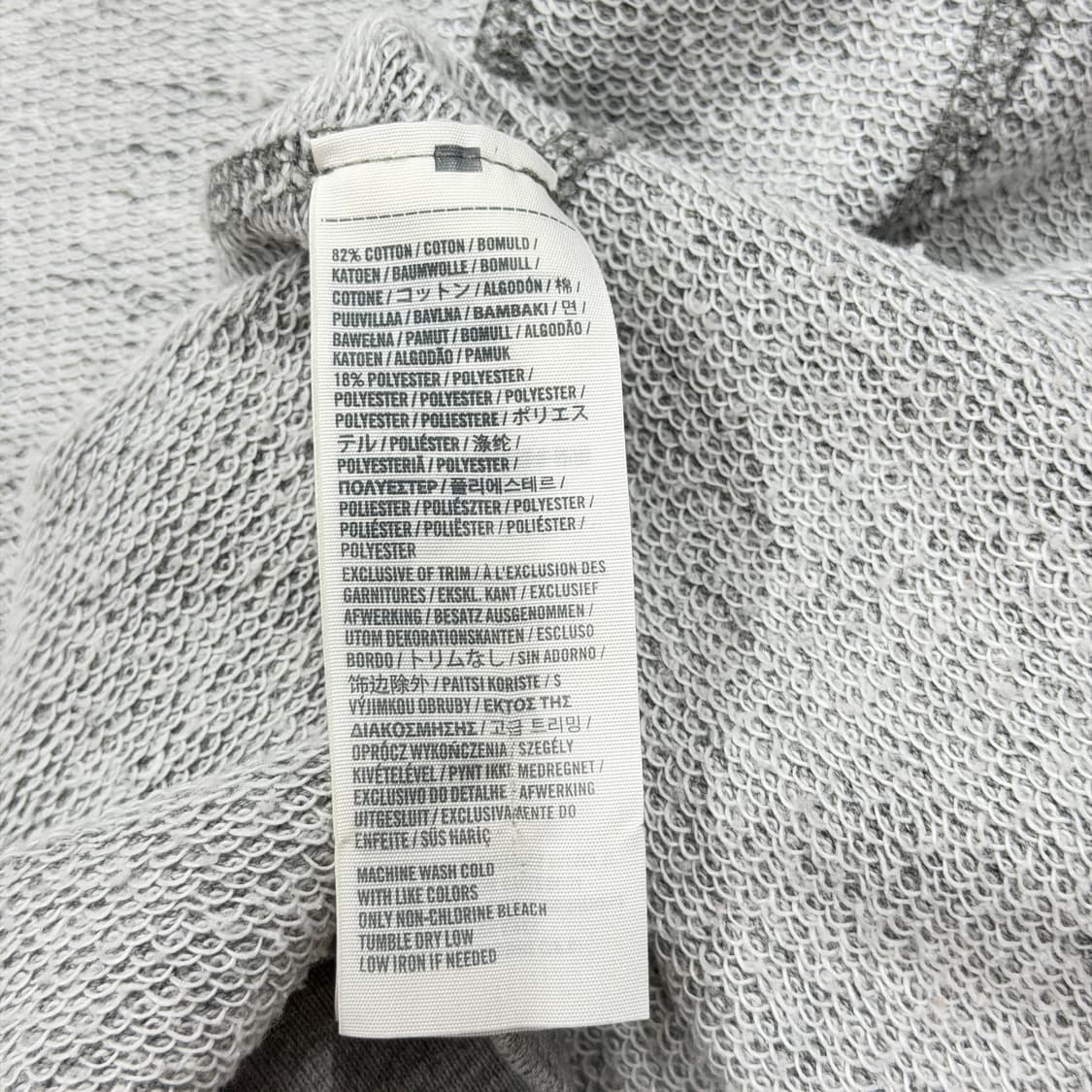 아베크롬비 빈티지 Y2K 스펠로고 후드집업 자켓 그레이 M 상품이미지5