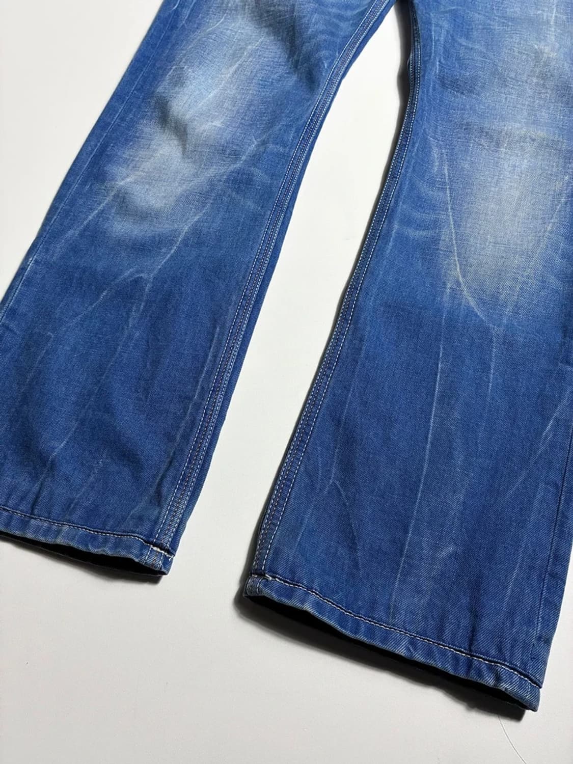 디젤 DIESEL 00's 워시드 블루 데님 팬츠 R1805 상품이미지4