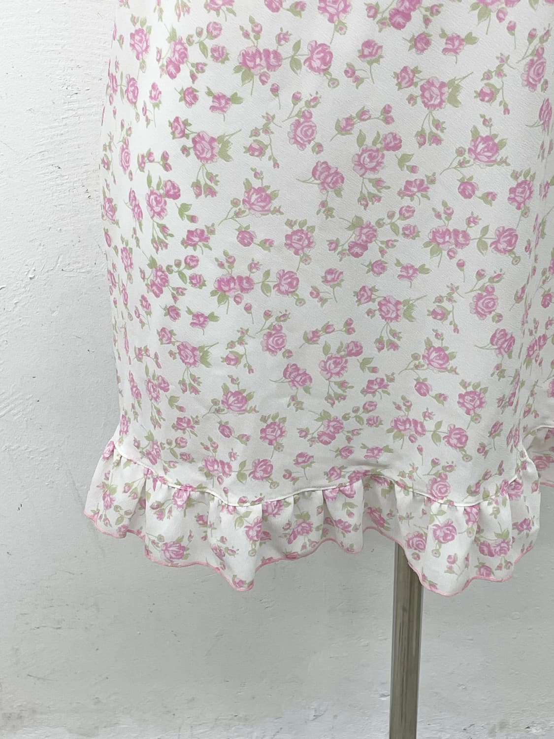 핑크 플로럴 자수 슬립 상품이미지3