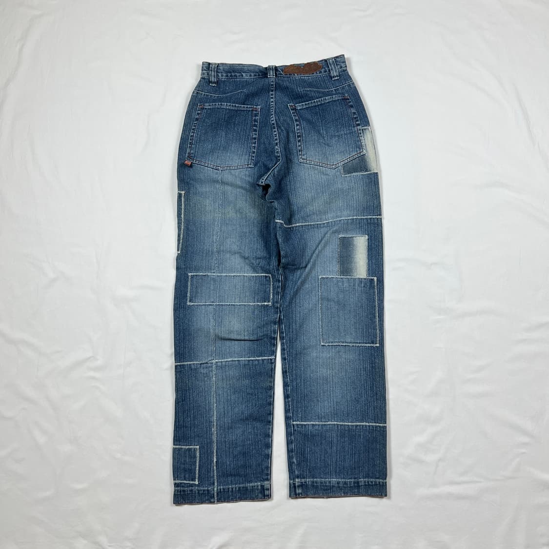 90‘s 펠레펠레 pelle pelle 패치워크 데님팬츠 청바지 상품이미지6