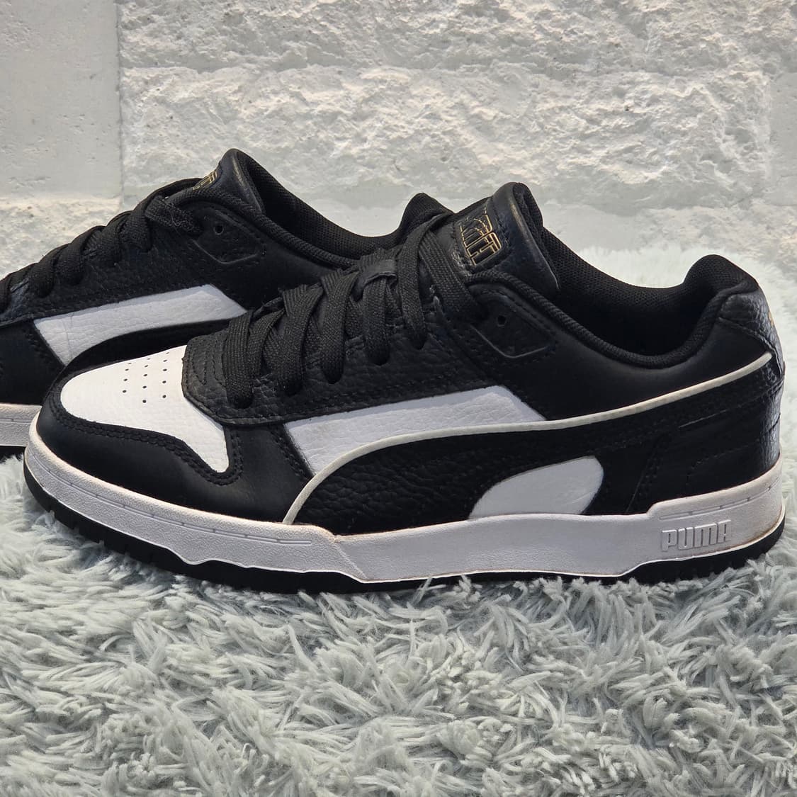 8a-18:푸마 CLYDE CORE 페리 스니커즈 블랙화이트 230mm 상품이미지2