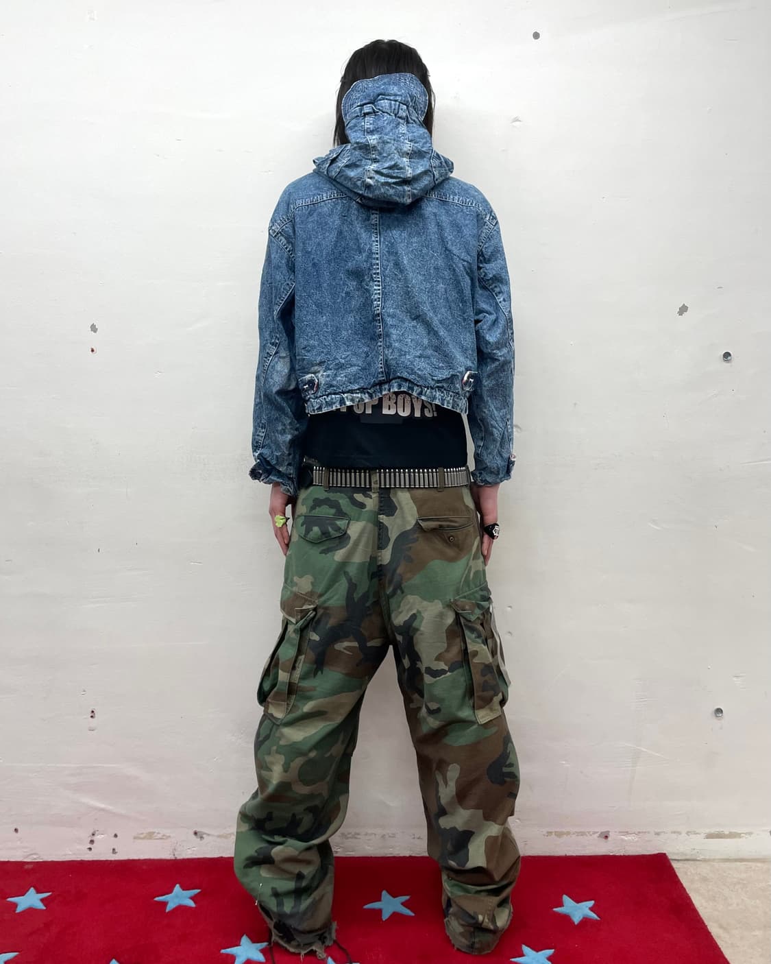 Highneck Pocket Reversible Denim Jacket 상품이미지8
