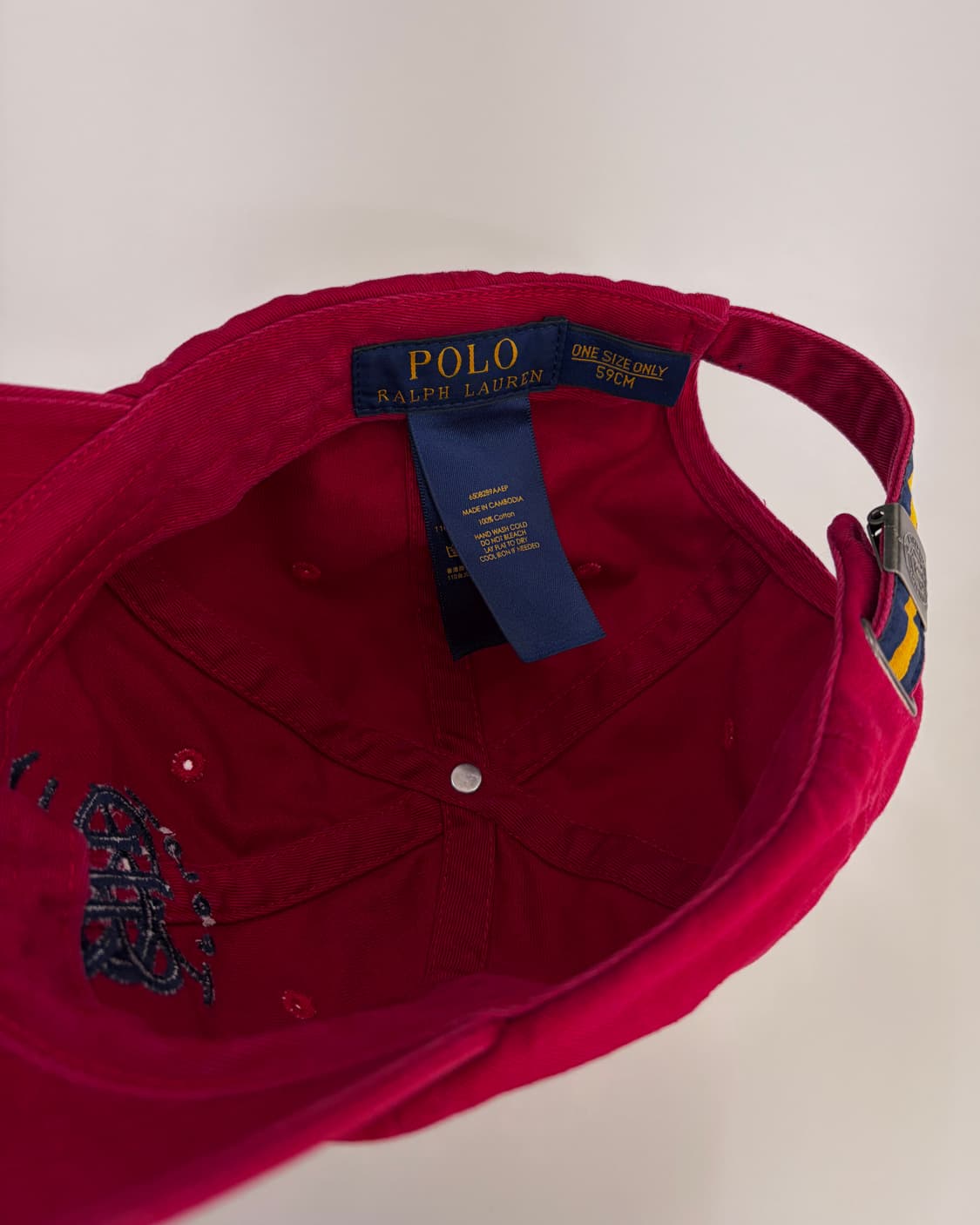 폴로 랄프로렌 클래식 버건디 치노 볼캡 상품이미지9