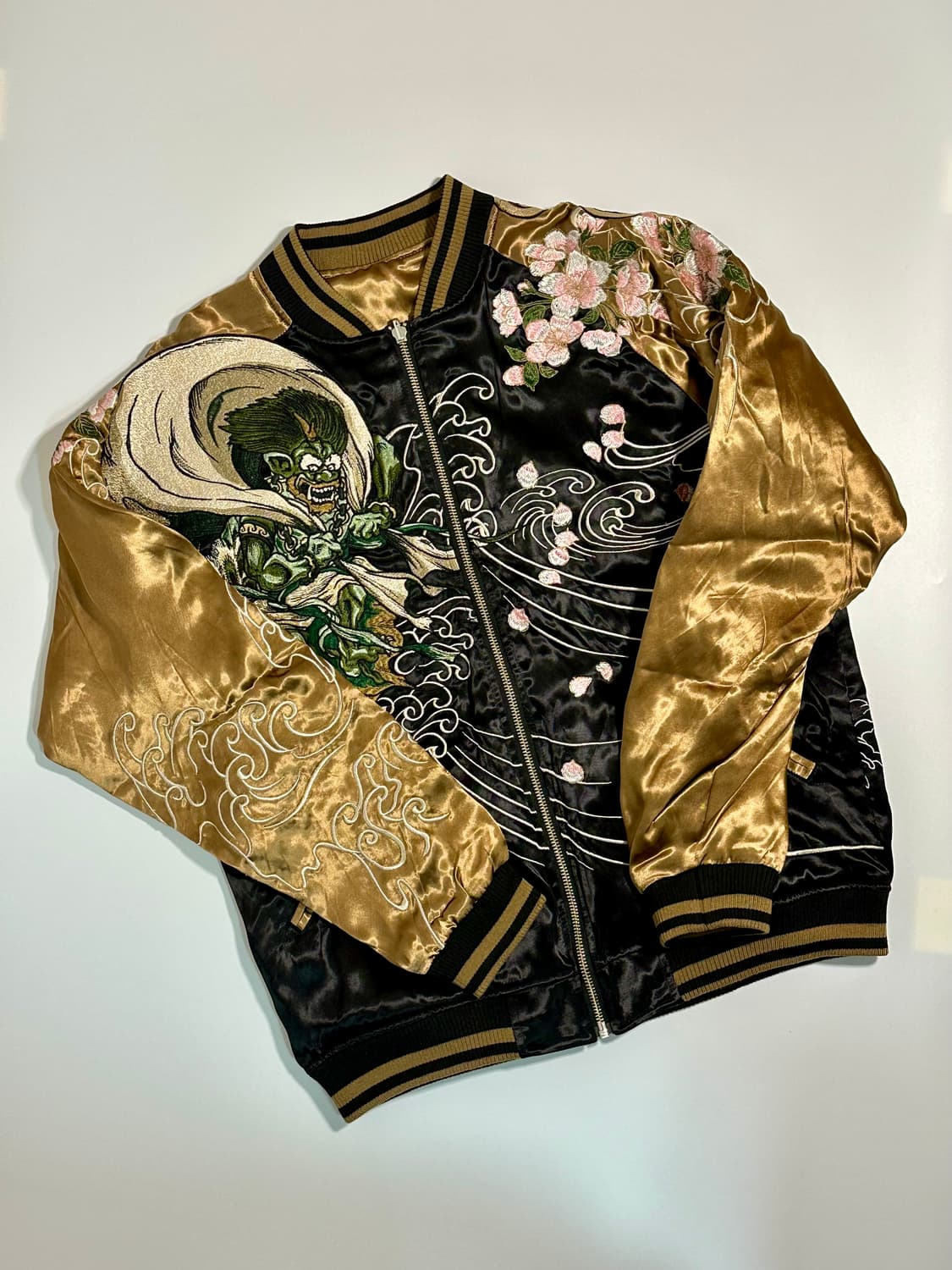 카라쿠리 타마시•스이/ 풍신 뇌신 양면 스카잔 (새상품) 상품이미지1