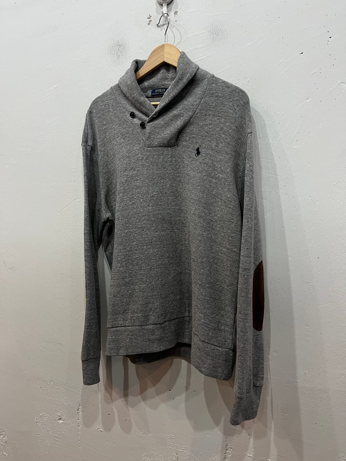 폴로랄프로렌 엘보패치 숄카라 스웻셔츠 맨투맨 L 상품이미지1