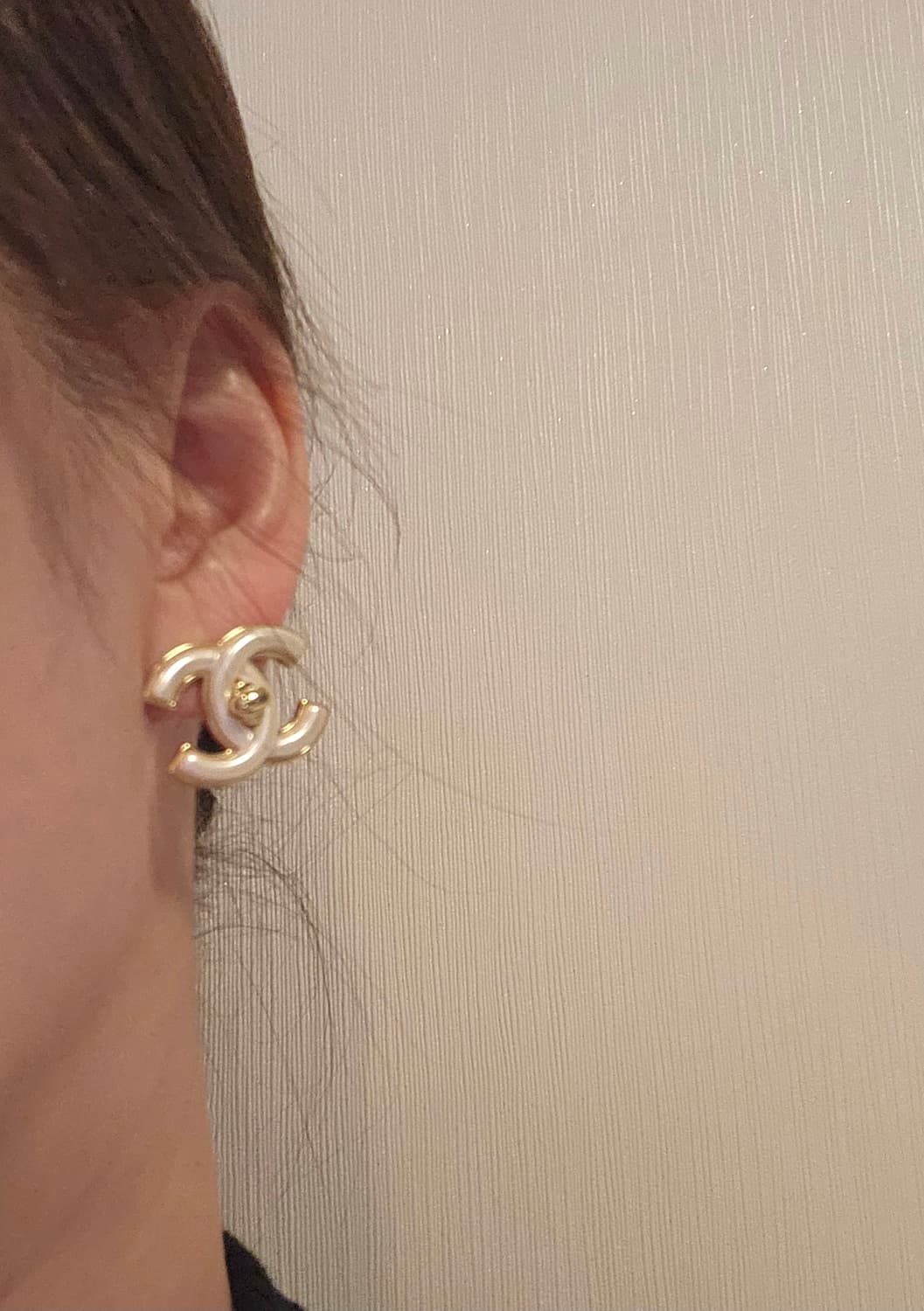 샤넬 CC로고 턴락 금장 귀걸이 업사이클링  상품이미지7