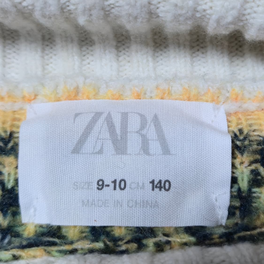 ZARA 패턴 니트 스웨터 상품이미지5