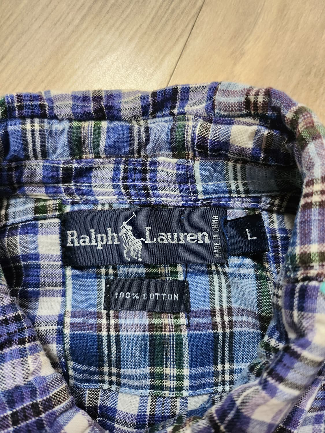 폴로랄프로렌 패치워크셔츠 (L 상품이미지8
