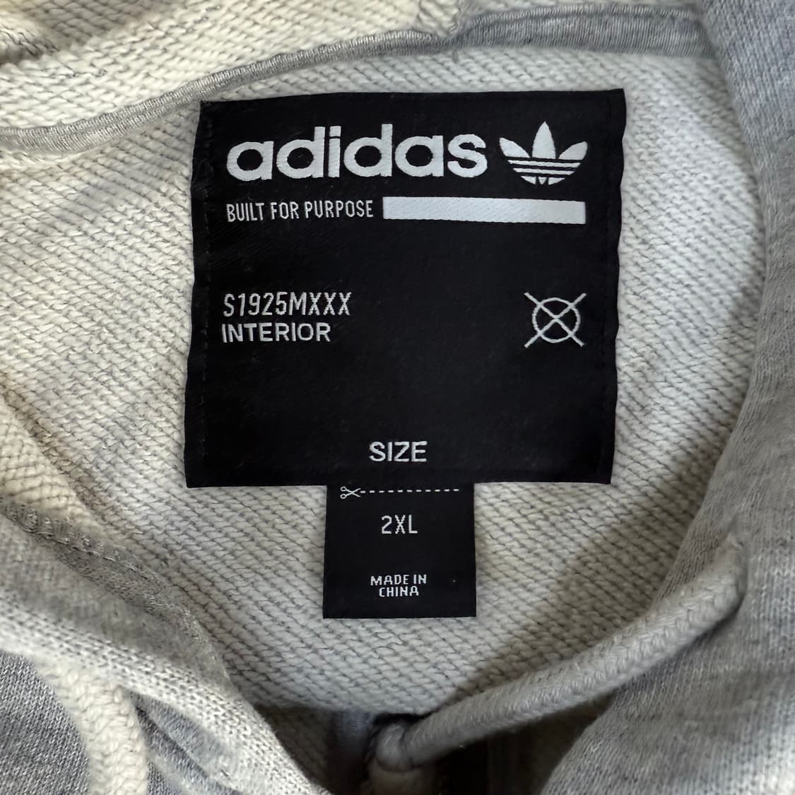 [2XL] 아디다스 그레이 후드집업 0114T2 상품이미지3