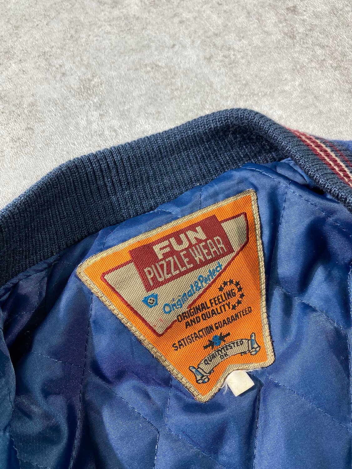 [95-100] 90s Fun Puzzle 빈티지 울 바시티자켓 상품이미지8