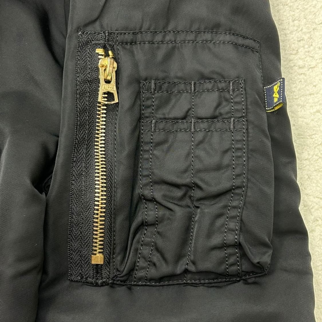 알파인더스트리 블랙 B-15 자켓 M 상품이미지3