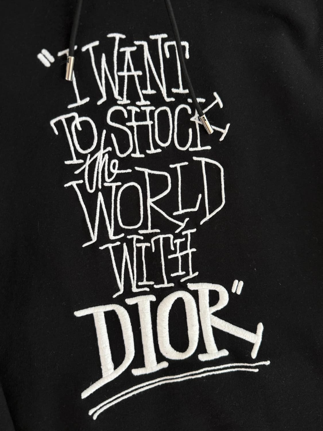 디올 X 숀 스투시 콜라보 블랙 후드티 M 상품이미지2