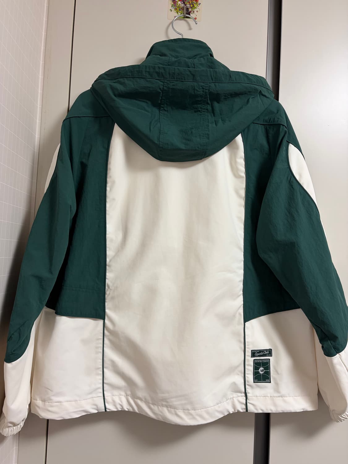 남녀공용 뉴발란스 컬러블록 웜업자켓M 바람막이 헌터 상품이미지5