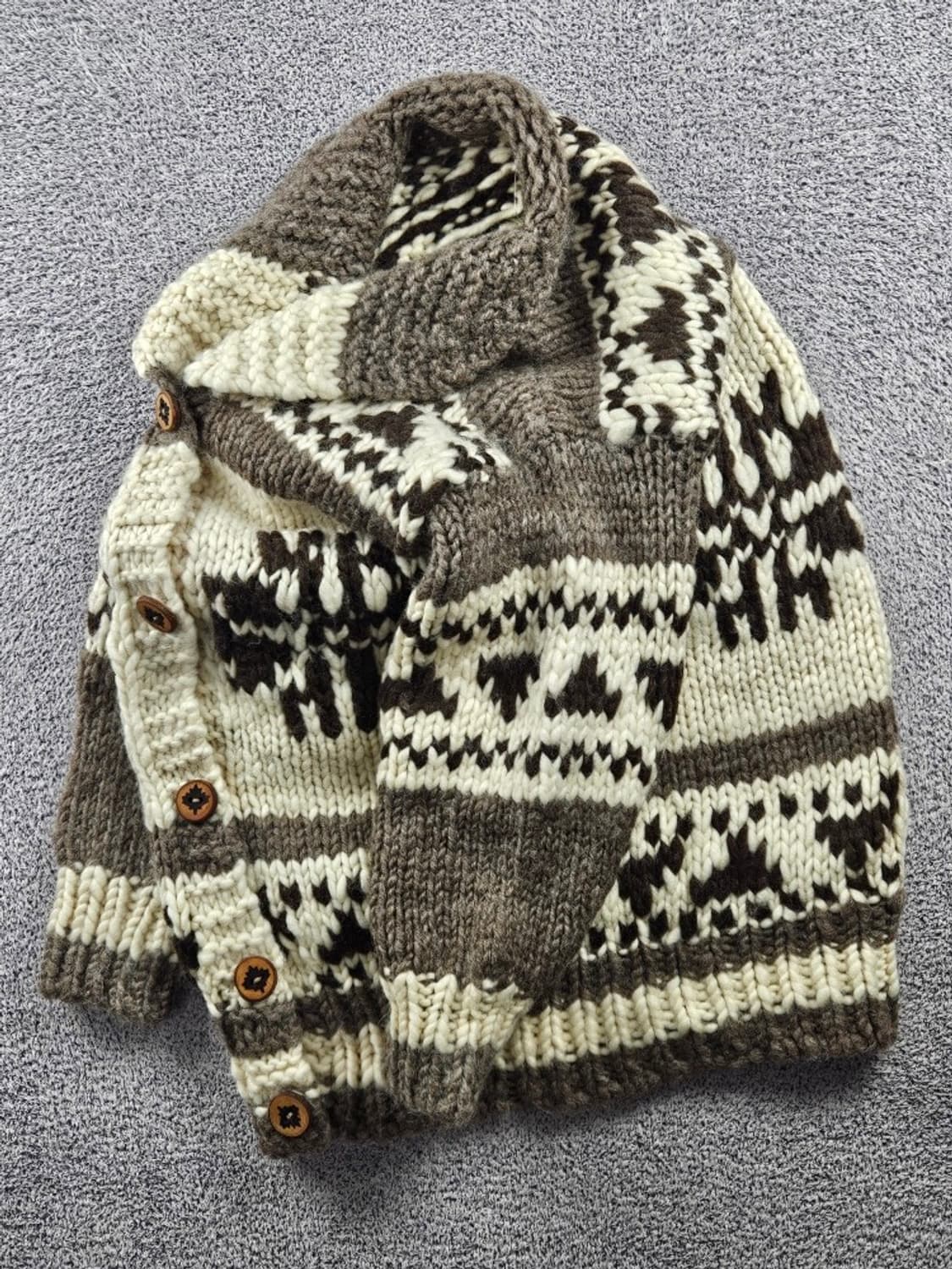 핸드메이드 캐나다 우드 메이플 버튼 코위찬 가디건 (OS) / 10974 상품이미지3