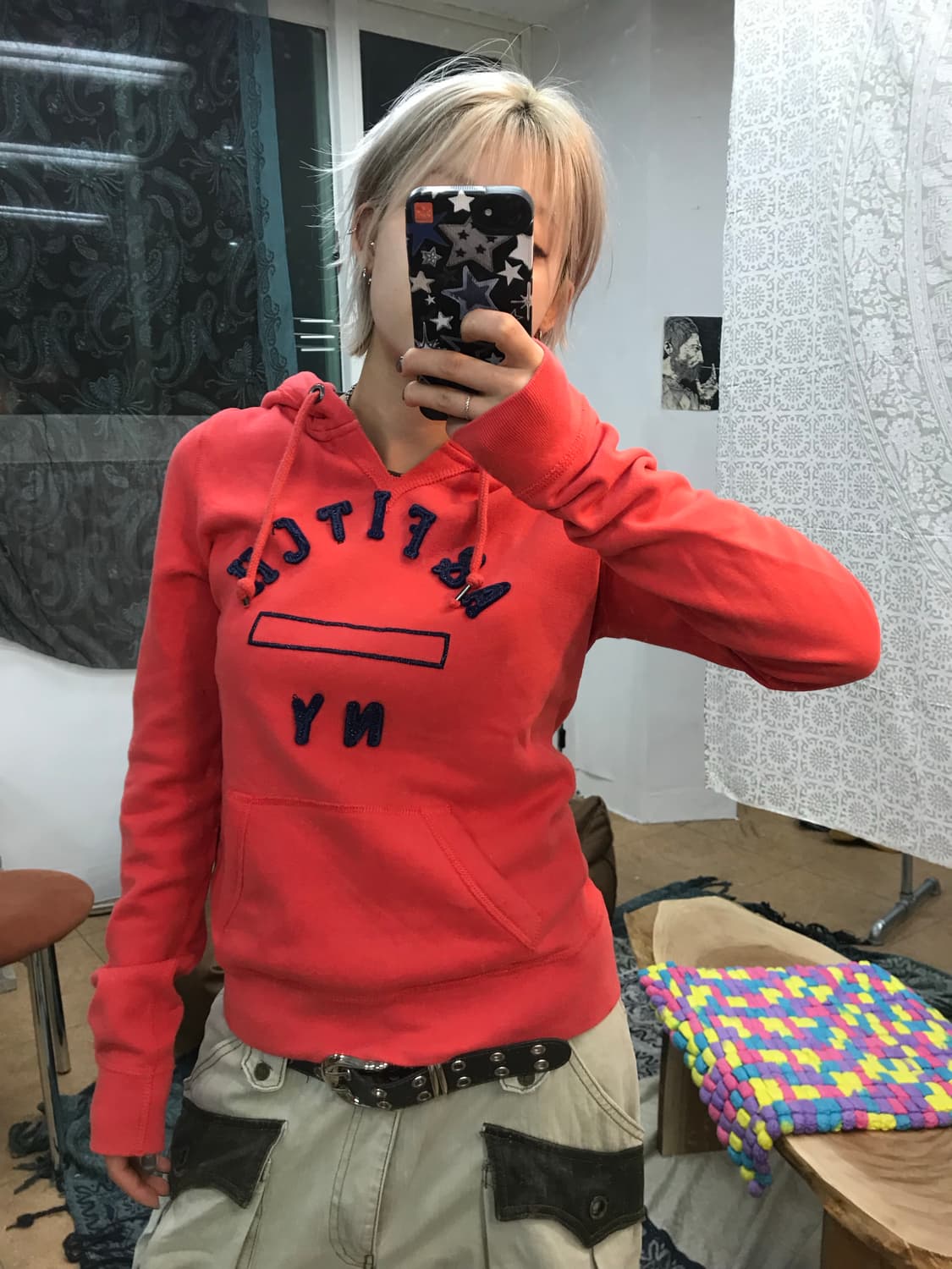 아베크롬비 여성 기모 자수 후드티  상품이미지1