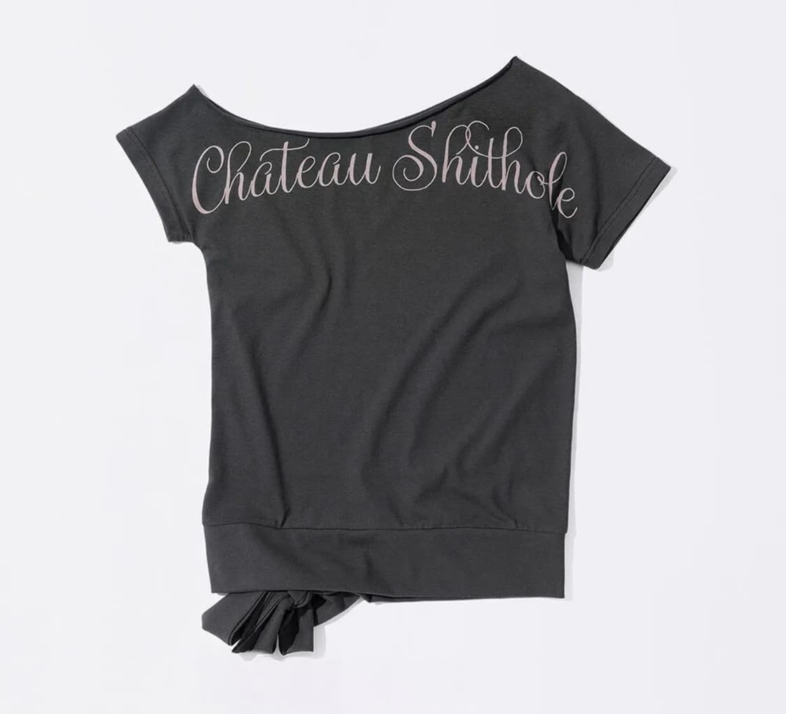 스컬프터 Chateau Shithole Tie Tee Charcoal 상품이미지3