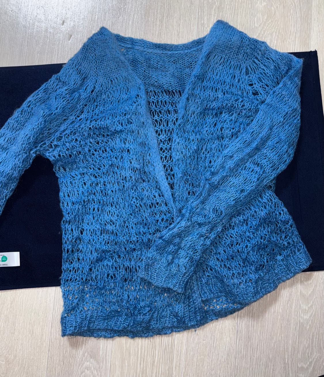 블루 네트 가디건 상품이미지1