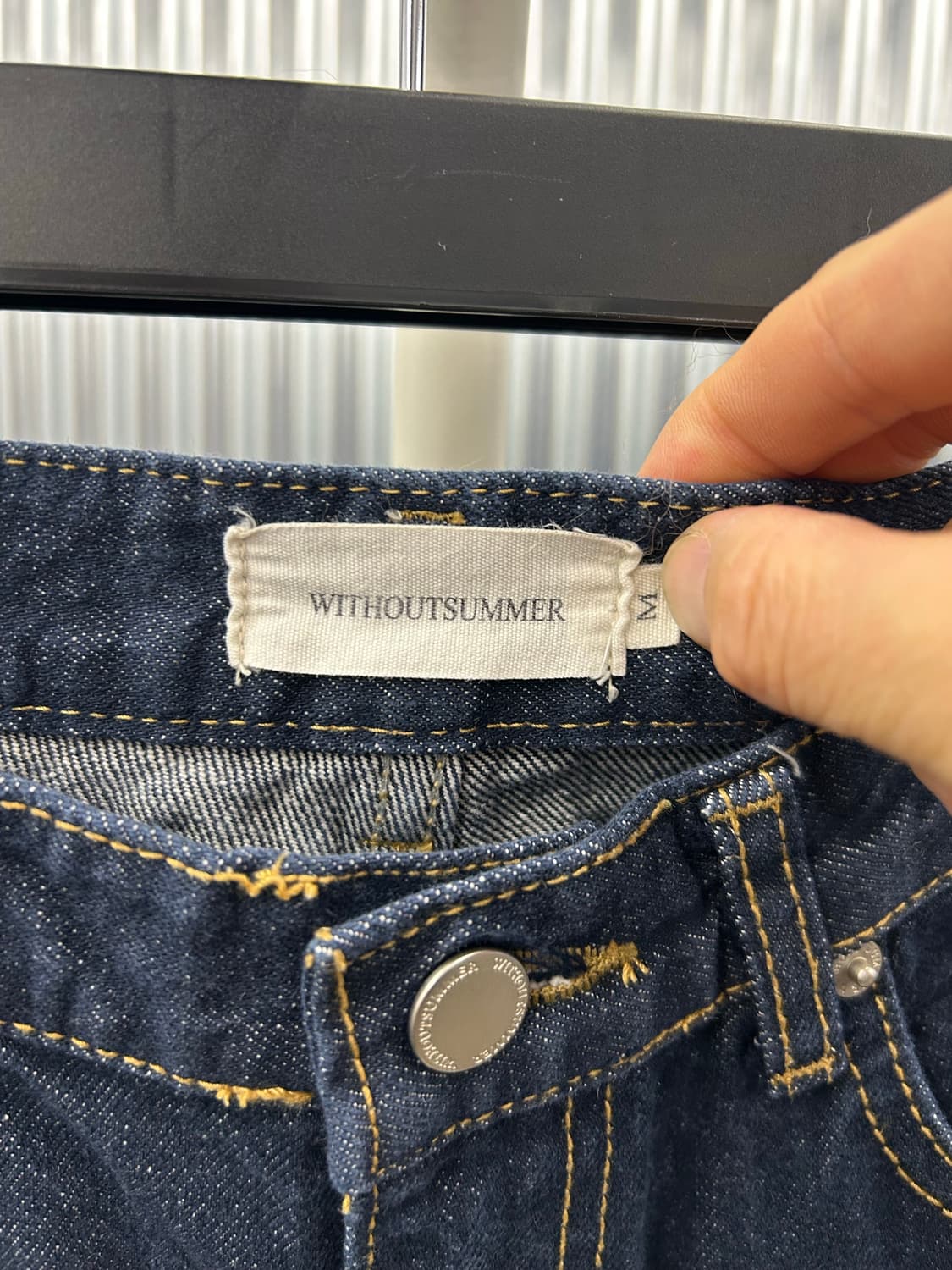 WITHOUT SUMMER 다크 와이드 데님 상품이미지6