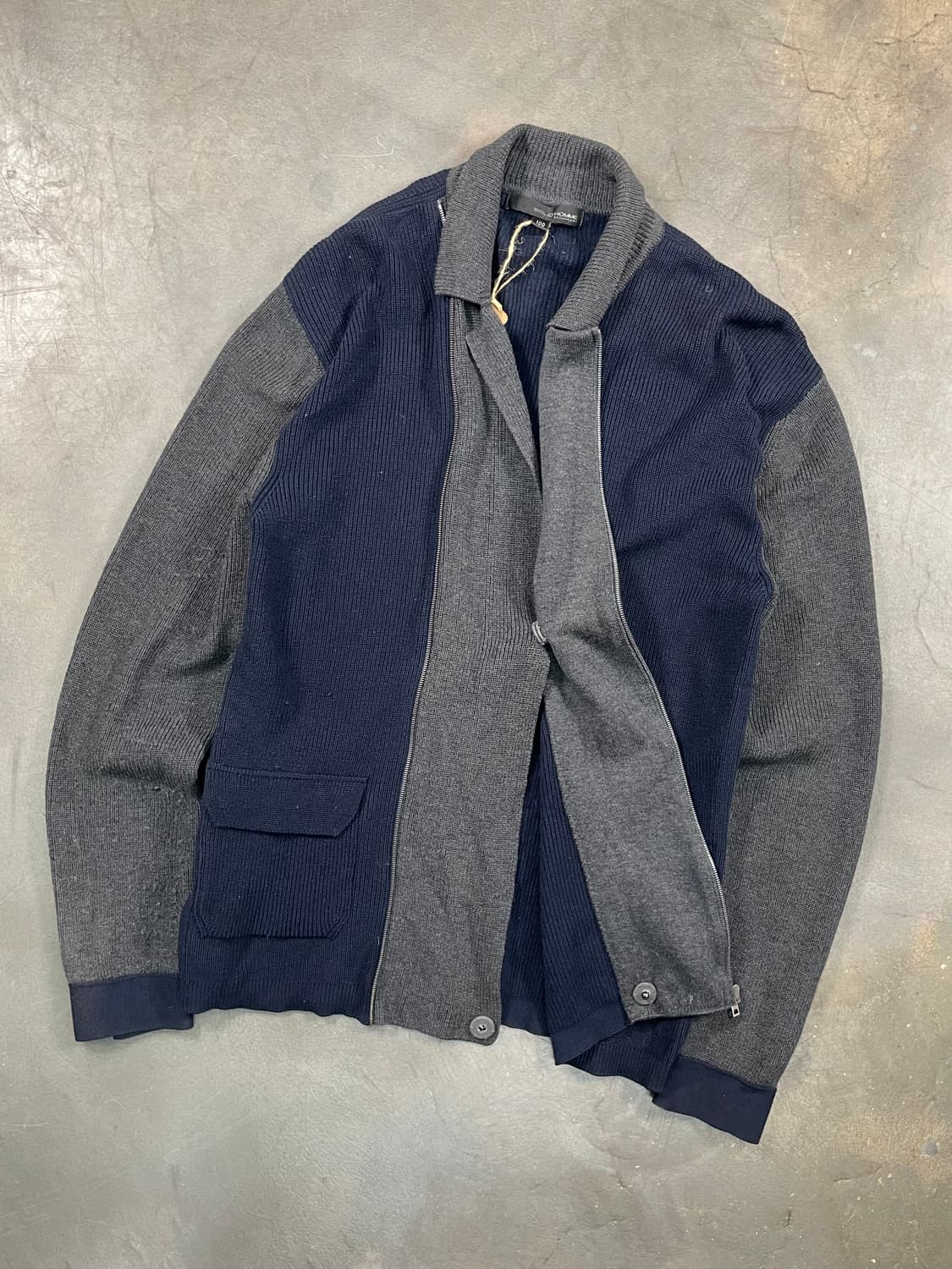 솔리드 옴므 니트 집업 상품이미지2