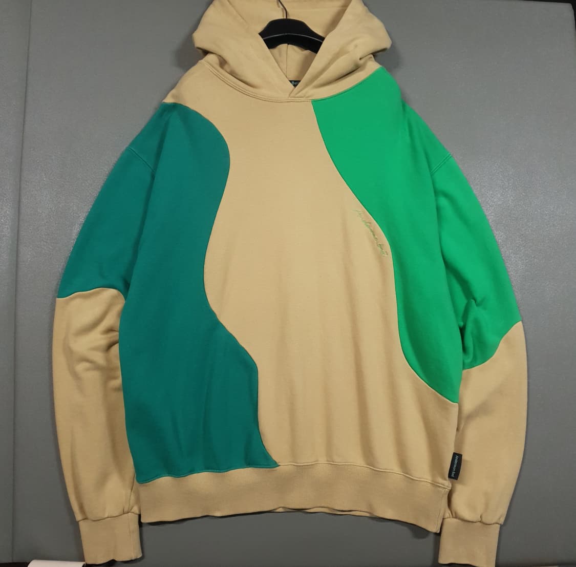 실측 XL (105) 앤더슨벨 콘트라스트 커브드 후디 오버핏 후드티 희귀 상품이미지1