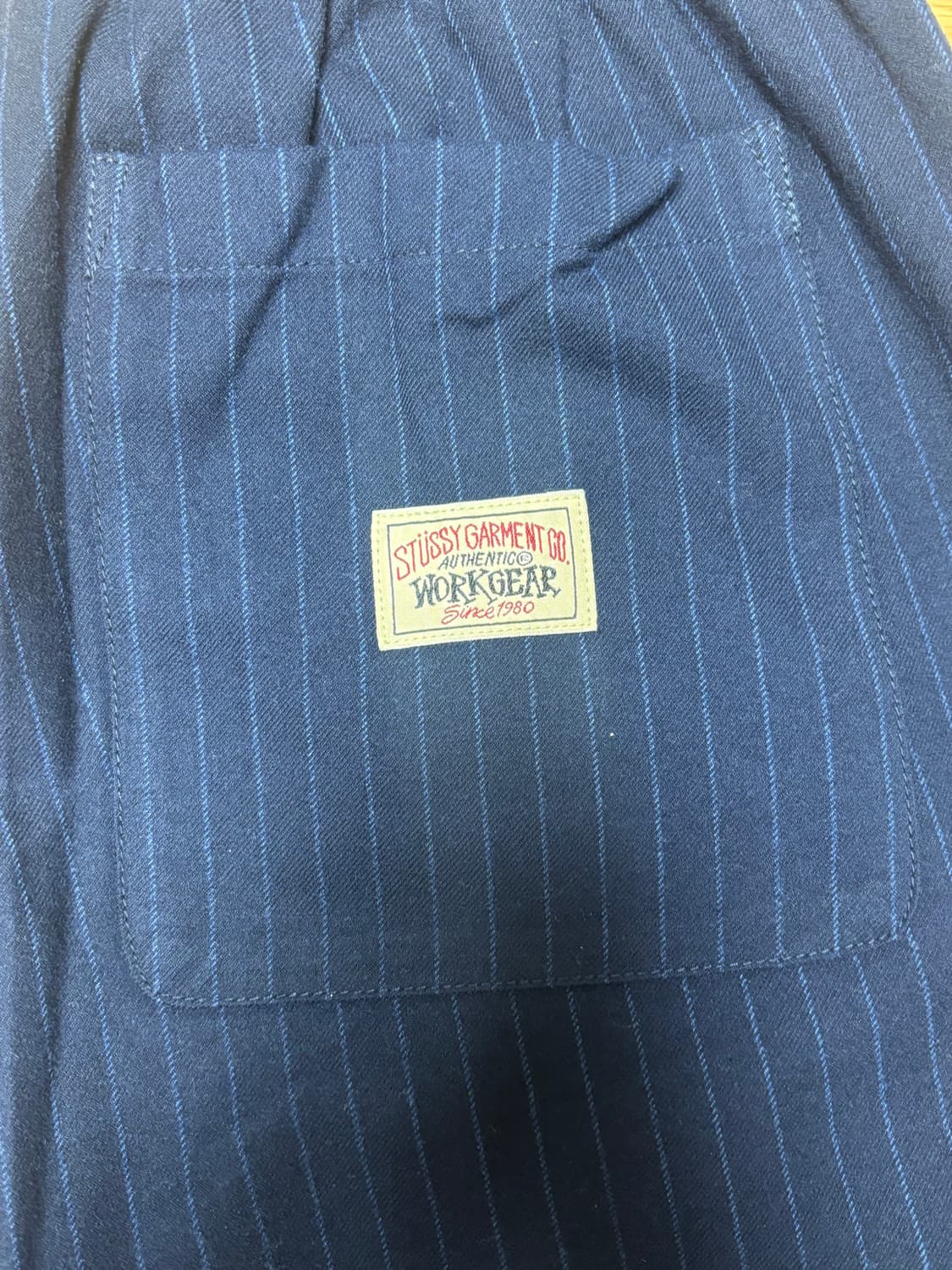 스투시 울 스트라이프 팬츠 M 상품이미지2