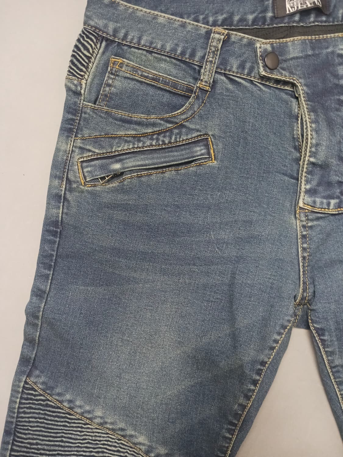 [30] 케이진스 발망 스타일 바이커진 청바지 상품이미지2