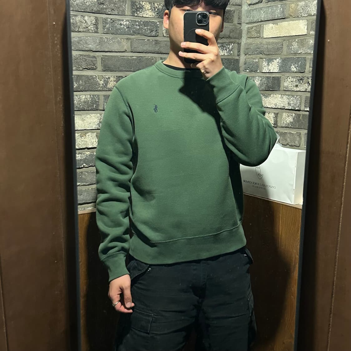 M) 폴로 랄프로렌 맨투맨 티셔츠 딥그린 상품이미지8