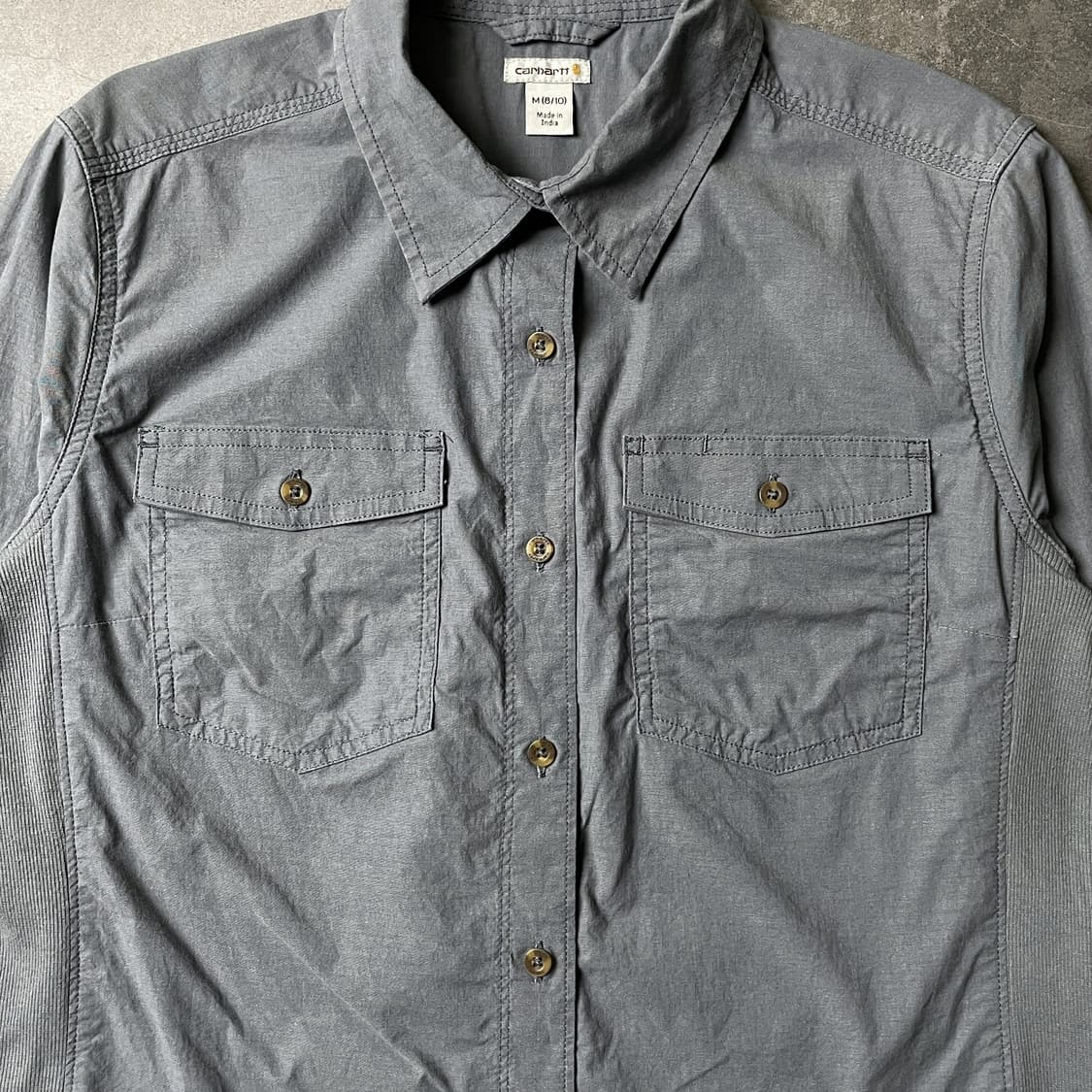 CARHARTT 칼하트 블루그레이 플랩포켓 워크셔츠 A00939 상품이미지4