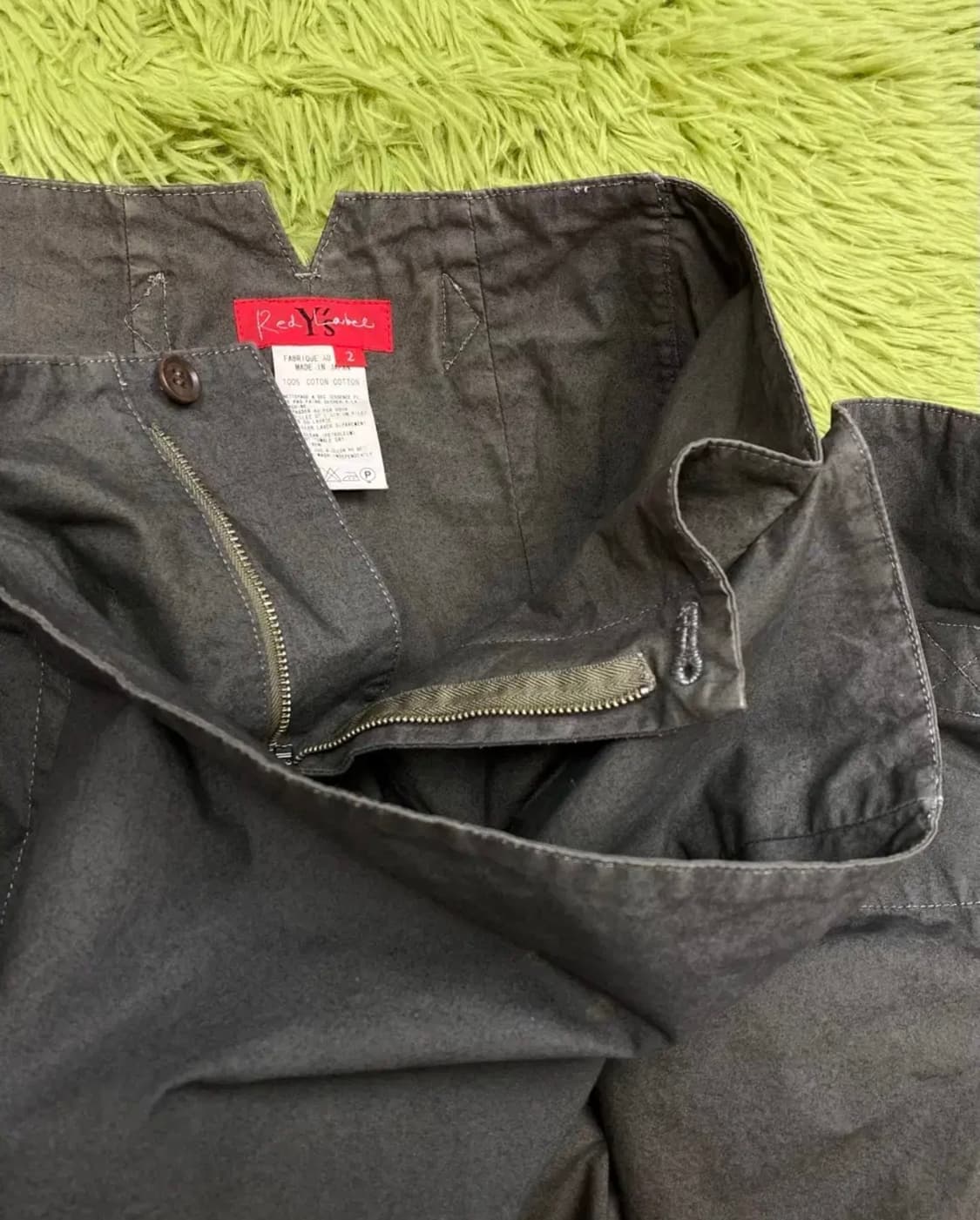 요지 야마모토 2008 S/S 애시메트릭 랩 커버 업 하카마 팬츠 상품이미지5