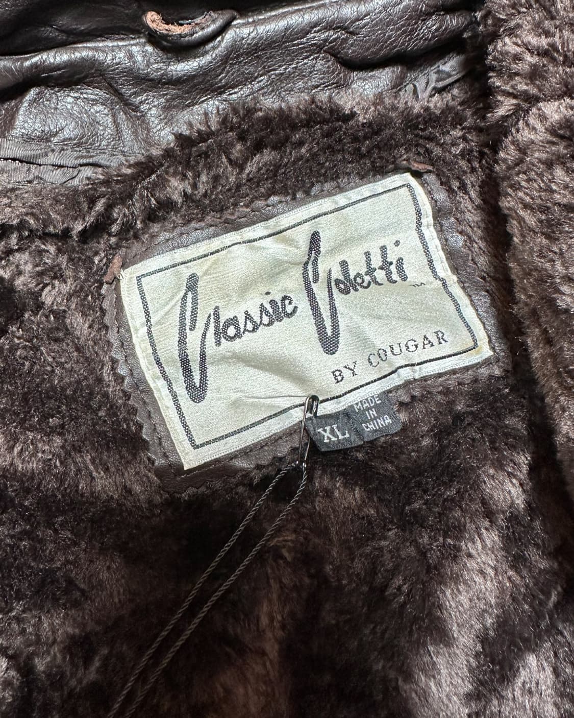 Cougar 헤비 리얼 레더 자켓 코트 상품이미지8