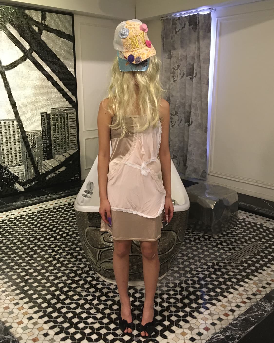 Two pannels slip one-piece 상품이미지3