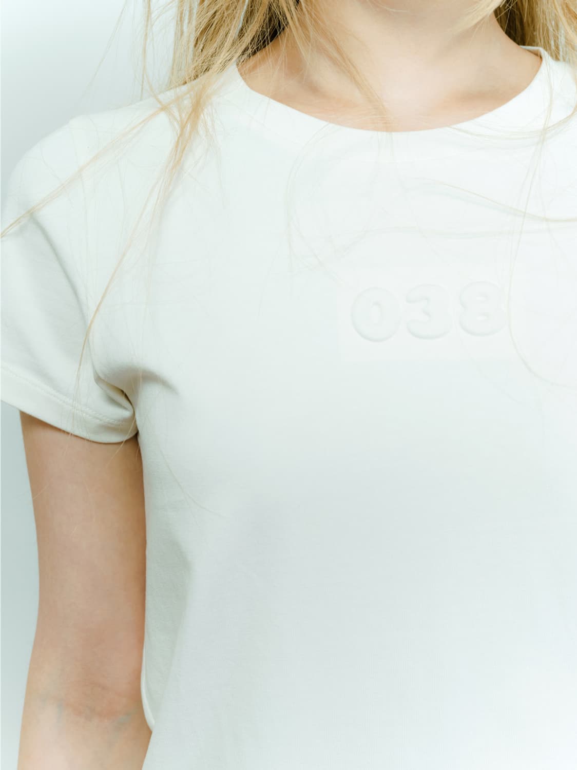 Coyseio 038 BASIC T-SHIRT IVORY 상품이미지3