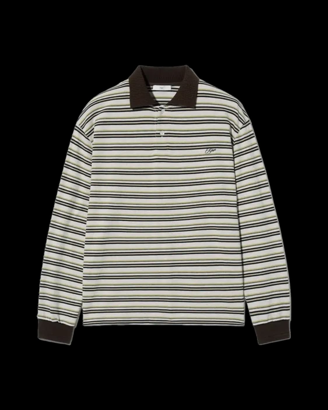 기준 Fresh Border Pique Polo Brown 상품이미지1