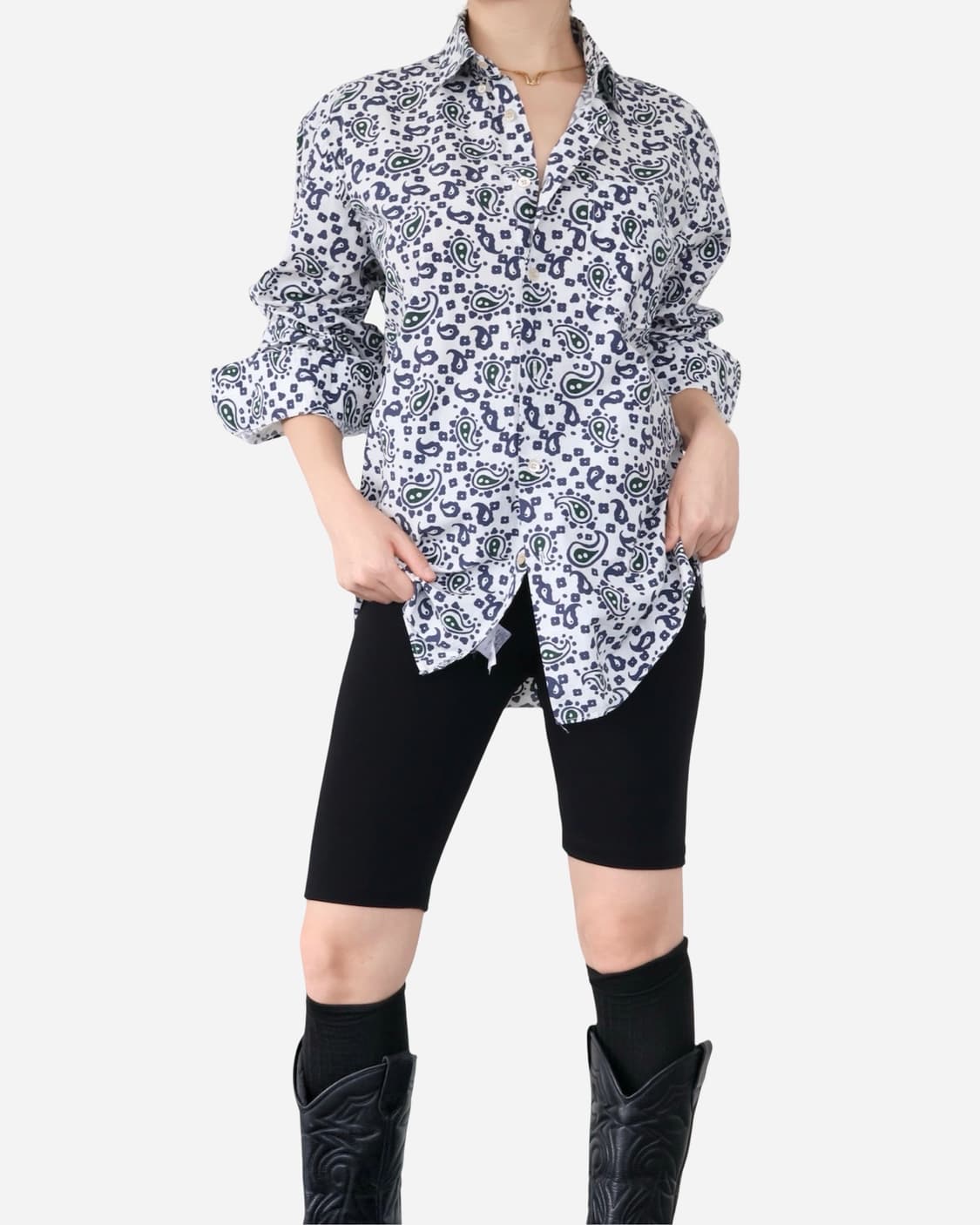 Maison Kitsuné Paisley Print Shirt 상품이미지2