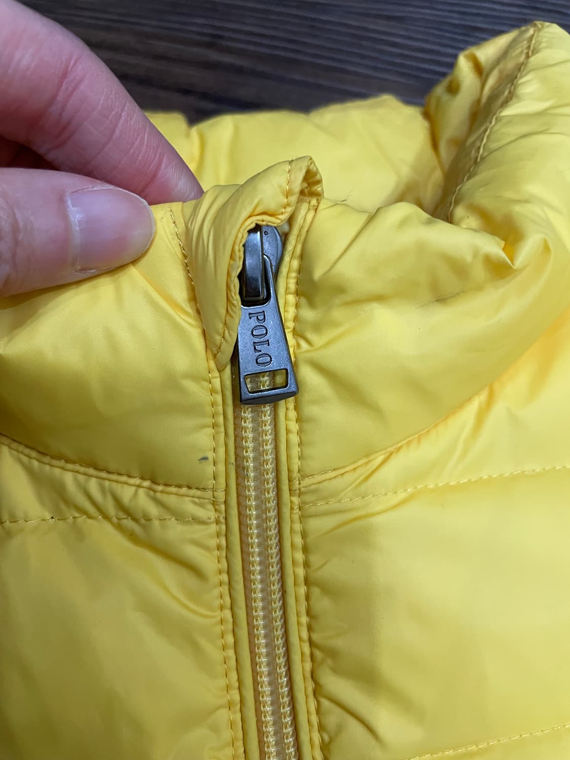 폴로 랄프로렌 다운 푸퍼 베스트 패딩조끼 옐로우 상품이미지6
