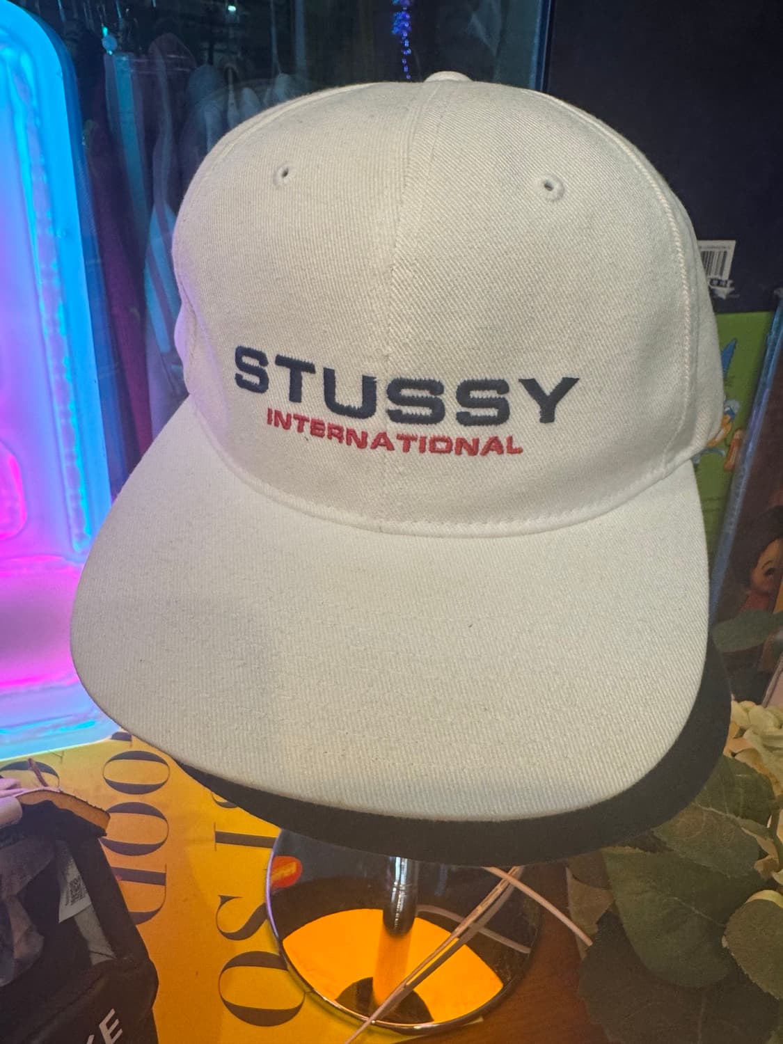 STUSSY INTERNATIONAL 스투시 화이트 볼캡 상품이미지3