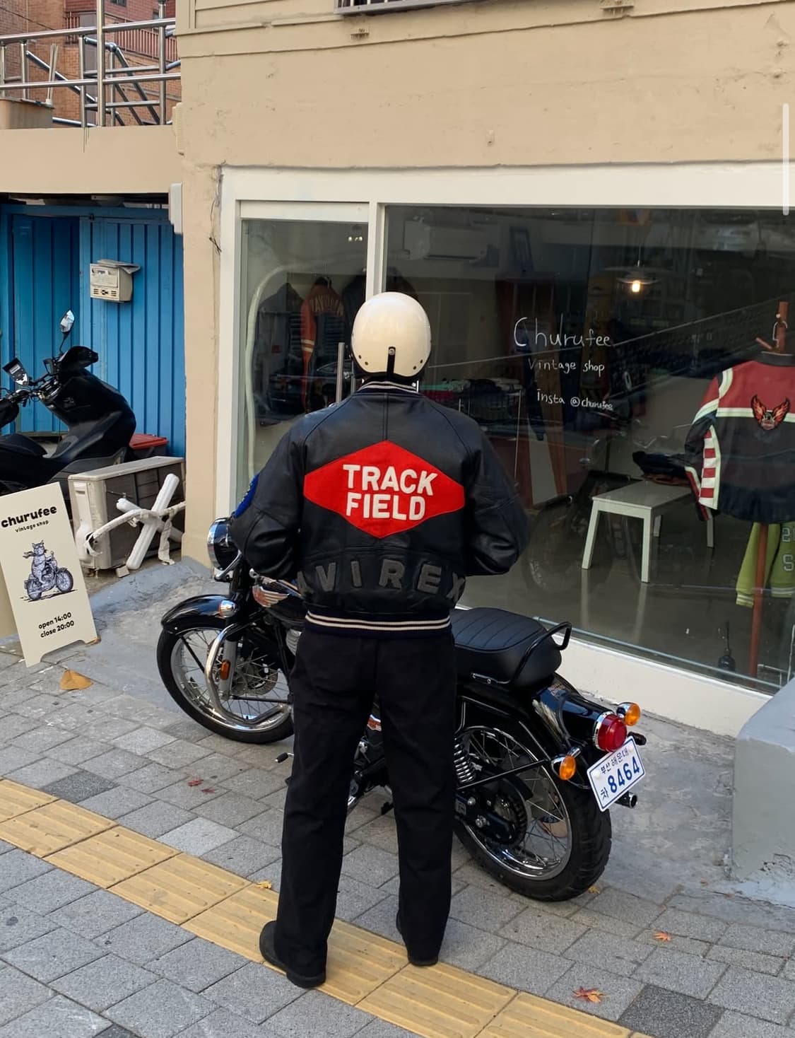 avirex 아비렉스 90s 트랙필드 레더 바시티 자켓 상품이미지7