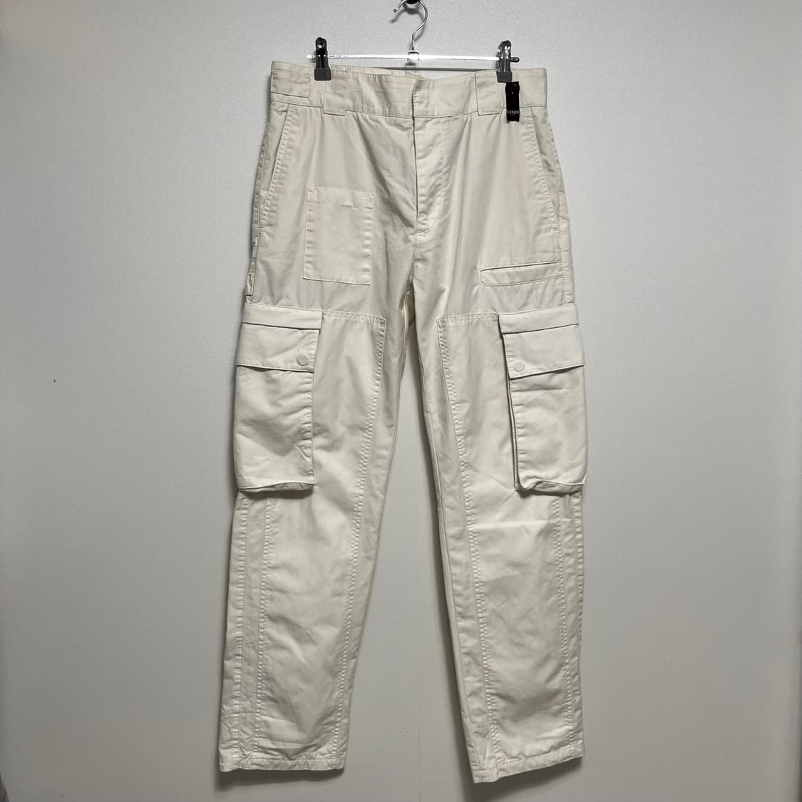 FENDI 펜디 화이트 포켓 카고 바지 48 상품이미지1