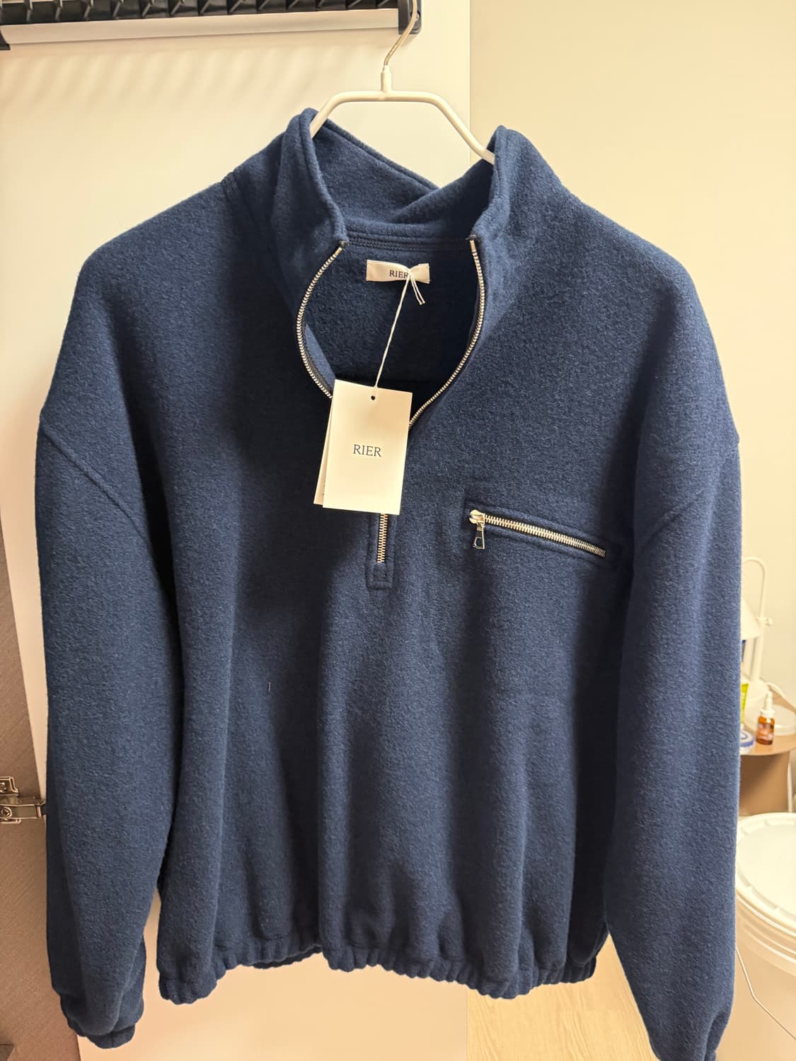 [L] Rier 리에르 플리스 네이비 상품이미지1