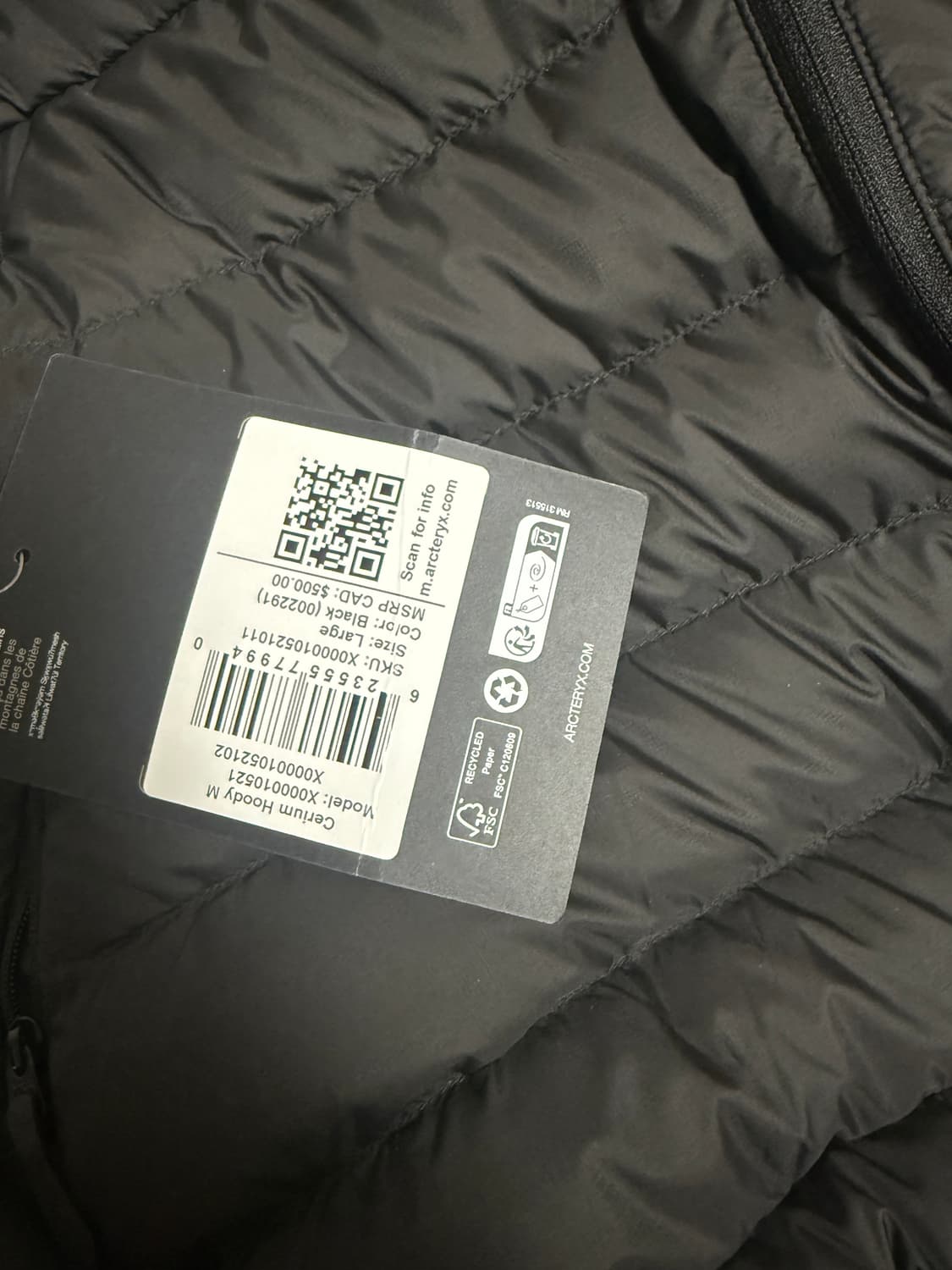 아크테릭스 세륨 후디 L 상품이미지5