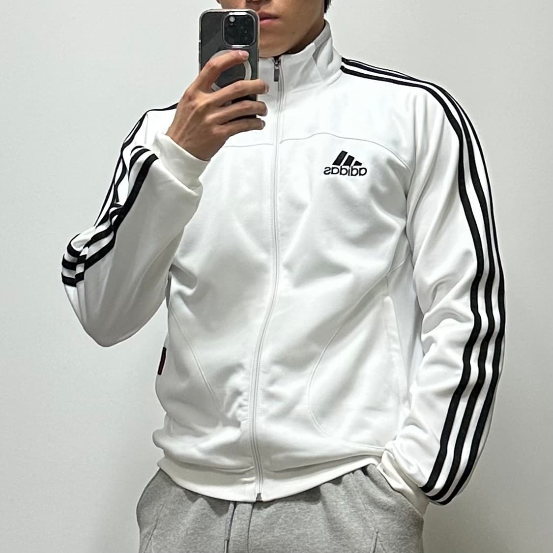 아디다스 로고 트랙탑 져지 화이트 105 [111705] 상품이미지2