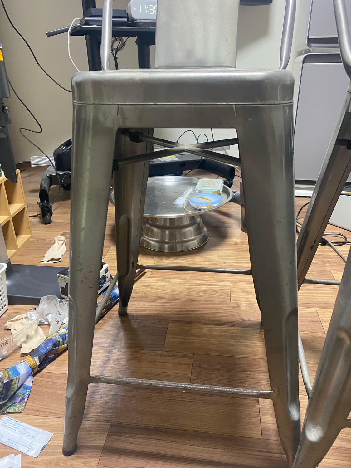 에나무로 빈티지 바 스툴 2개  상품이미지5