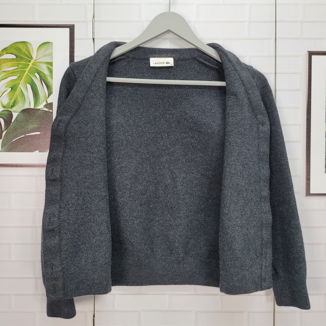 LACOSTE 라코스테 모직 자켓 가디건 모98% 44사이즈 상품이미지6