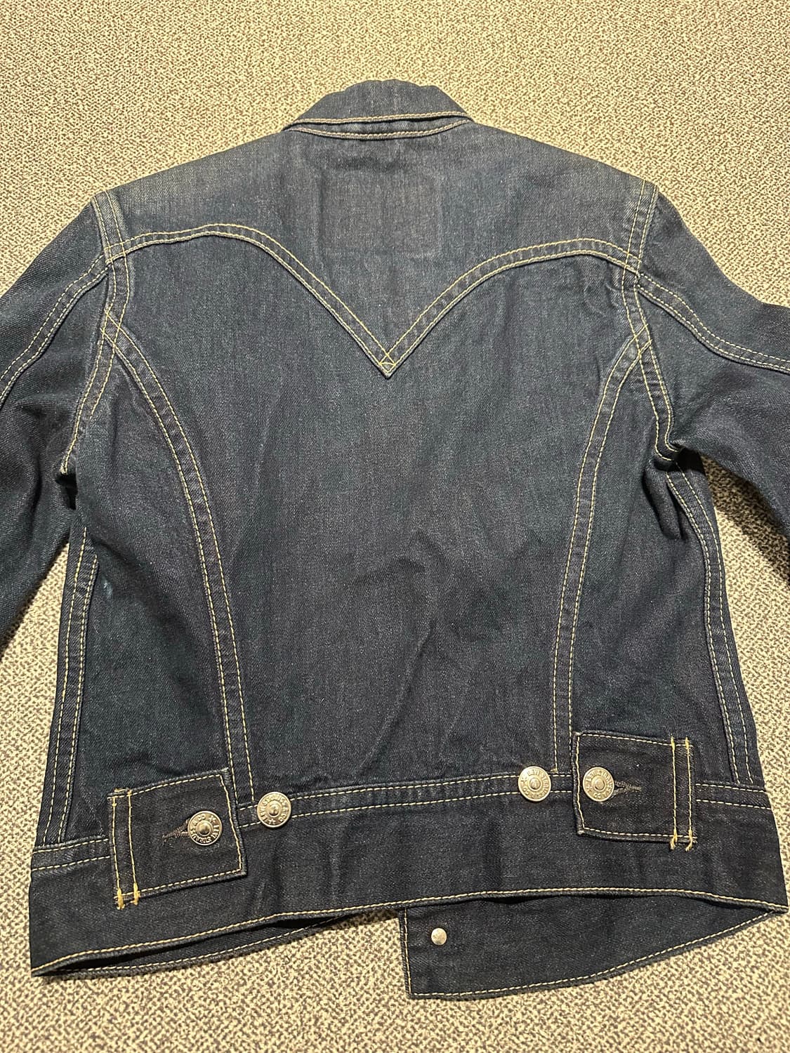 리바이스 아이코닉 TYPE 1 진청 데님 자켓 L 상품이미지5
