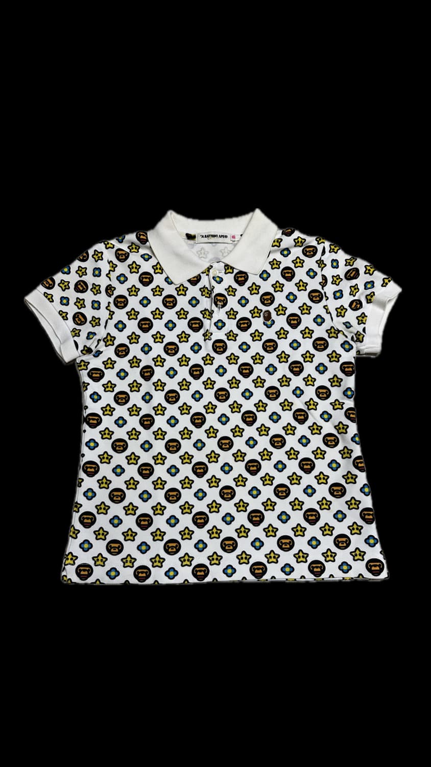 BAPE 베이프 마일로 무늬 폴로셔츠 상품이미지1