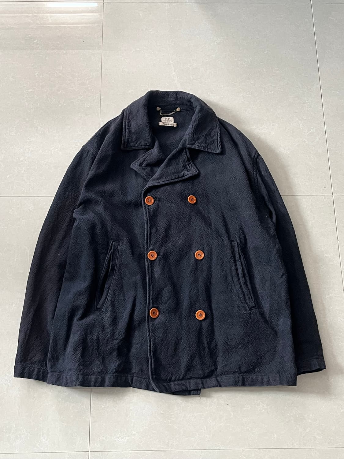 90s C.P. Company 네이비 더블 블레스트 자켓 상품이미지1